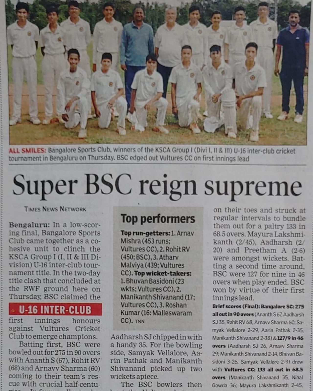 news paper article