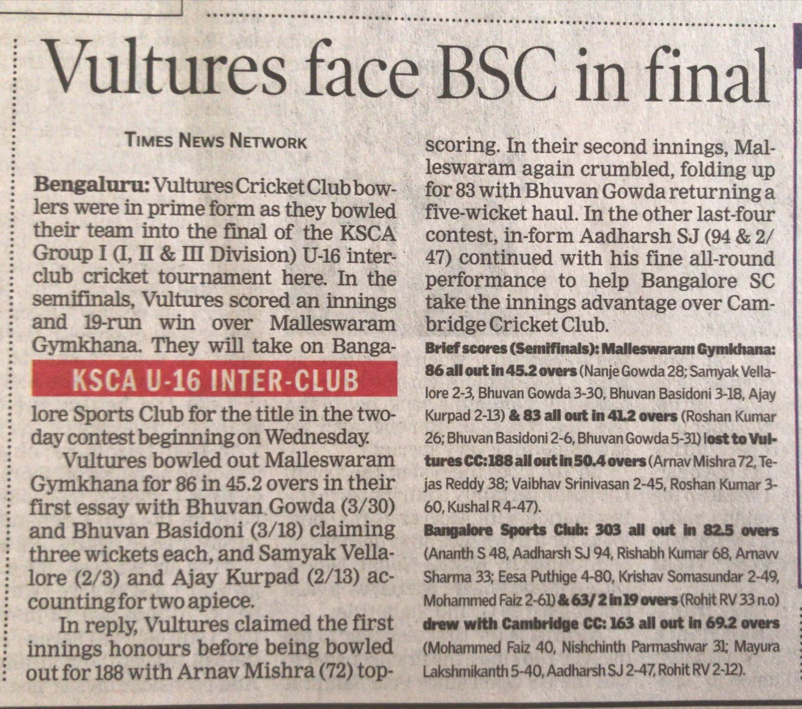 news paper article